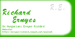 richard ernyes business card